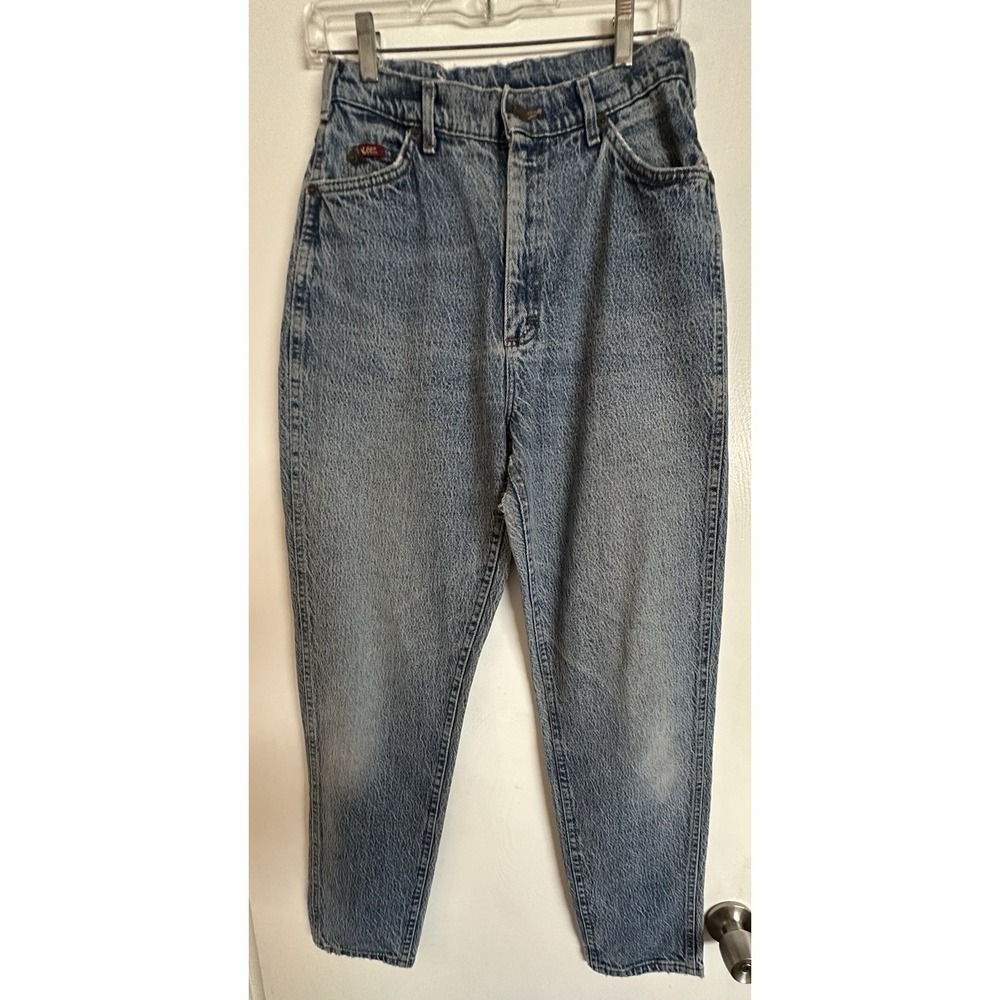 Lee‎ stone washed denim jeans 90s Blue vintage size 13 Approx. 26x30 Distressed